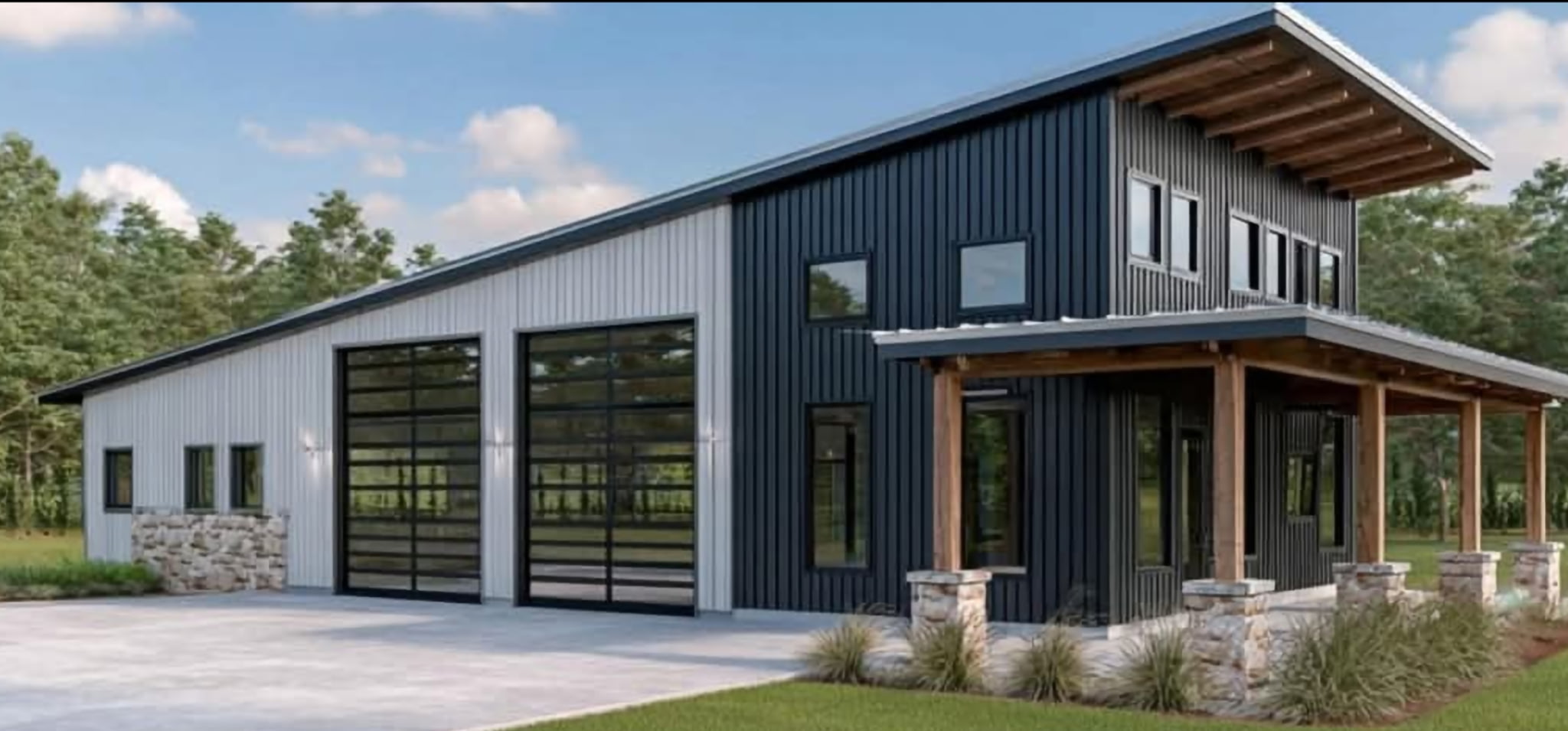 Barndominium built by KC Construction near Gainesville, TX