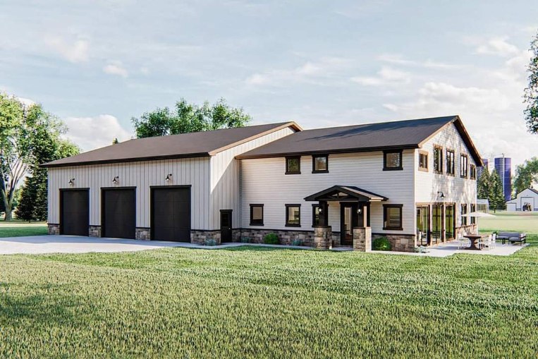 KC Construction barndominium project near Gainesville, TX